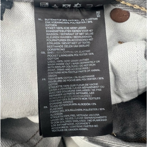 G-Star Raw Men's Gray 3301 Slim Button Fly Jeans Size 29 x 30 - Picture 6 of 6